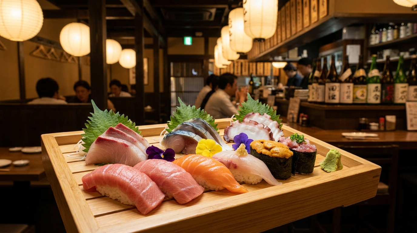 新年会に最適！名駅で楽しむ本格寿司と酒場の贅沢コース料理